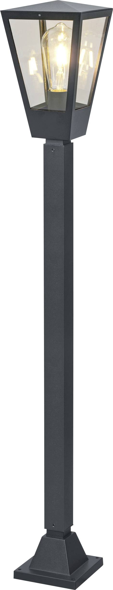 Brilliant 41018/63 Au&szlig;enstandleuchte 100cm Staande LED-buitenlamp LED E27 20 W Antraciet, Transparant