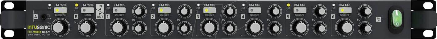 Intusonic DLA26 Zone-verdeler Zwart