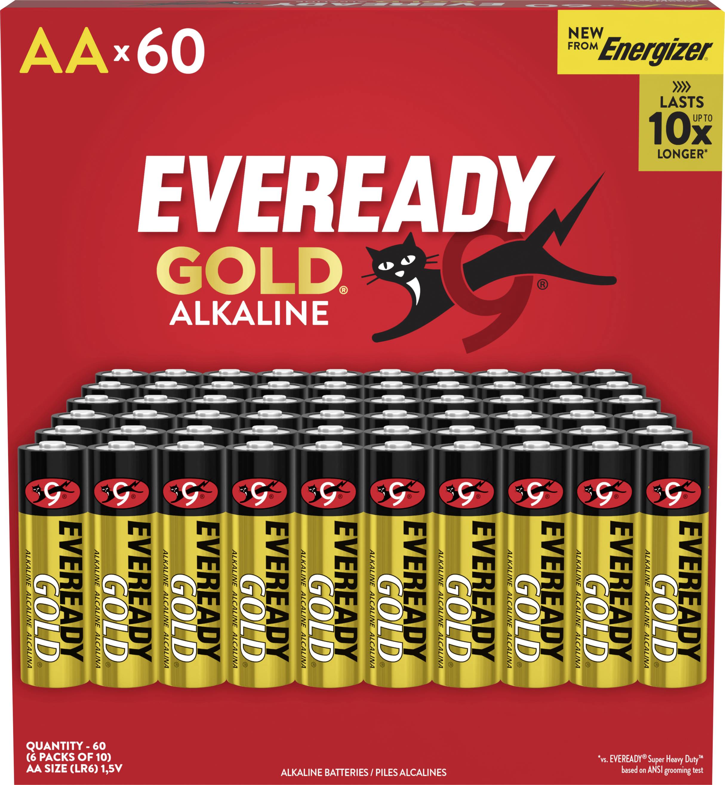Eveready Gold AA batterij (penlite) Alkaline 1.5 V 60 stuk(s)