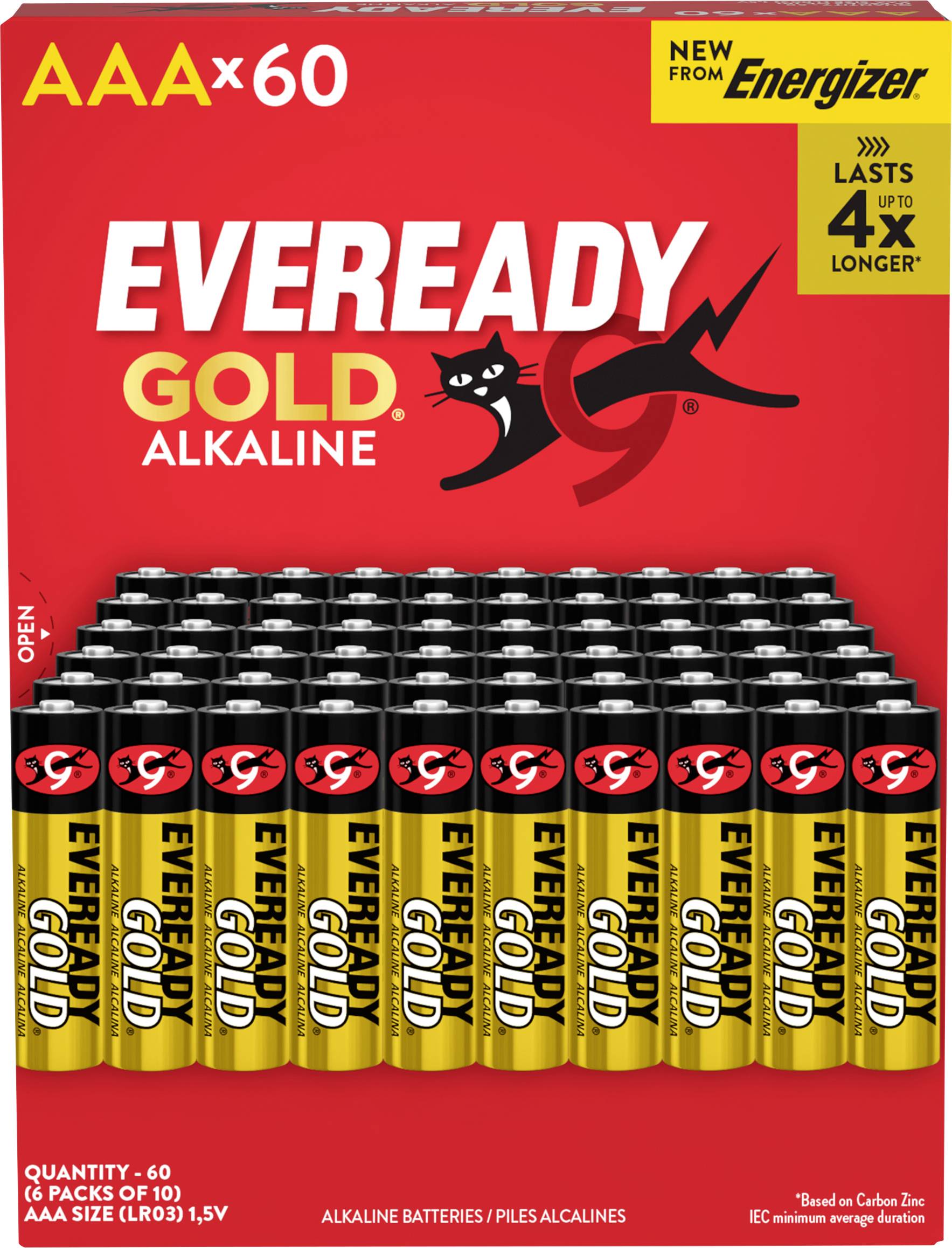 Eveready Gold AAA batterij (potlood) Alkaline 1.5 V 60 stuk(s)
