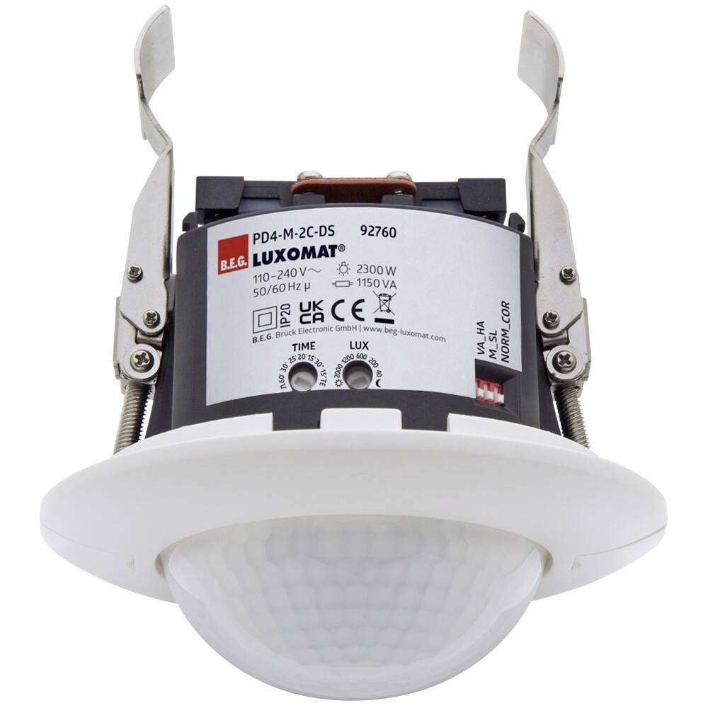 B.E.G. Br&uuml;ck 92760 Aanwezigheidsmelder Inbouw (in muur) Wit IP20