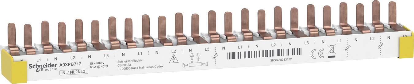 Schneider Electric A9XPB712 Phase busbar 1 stuk(s)