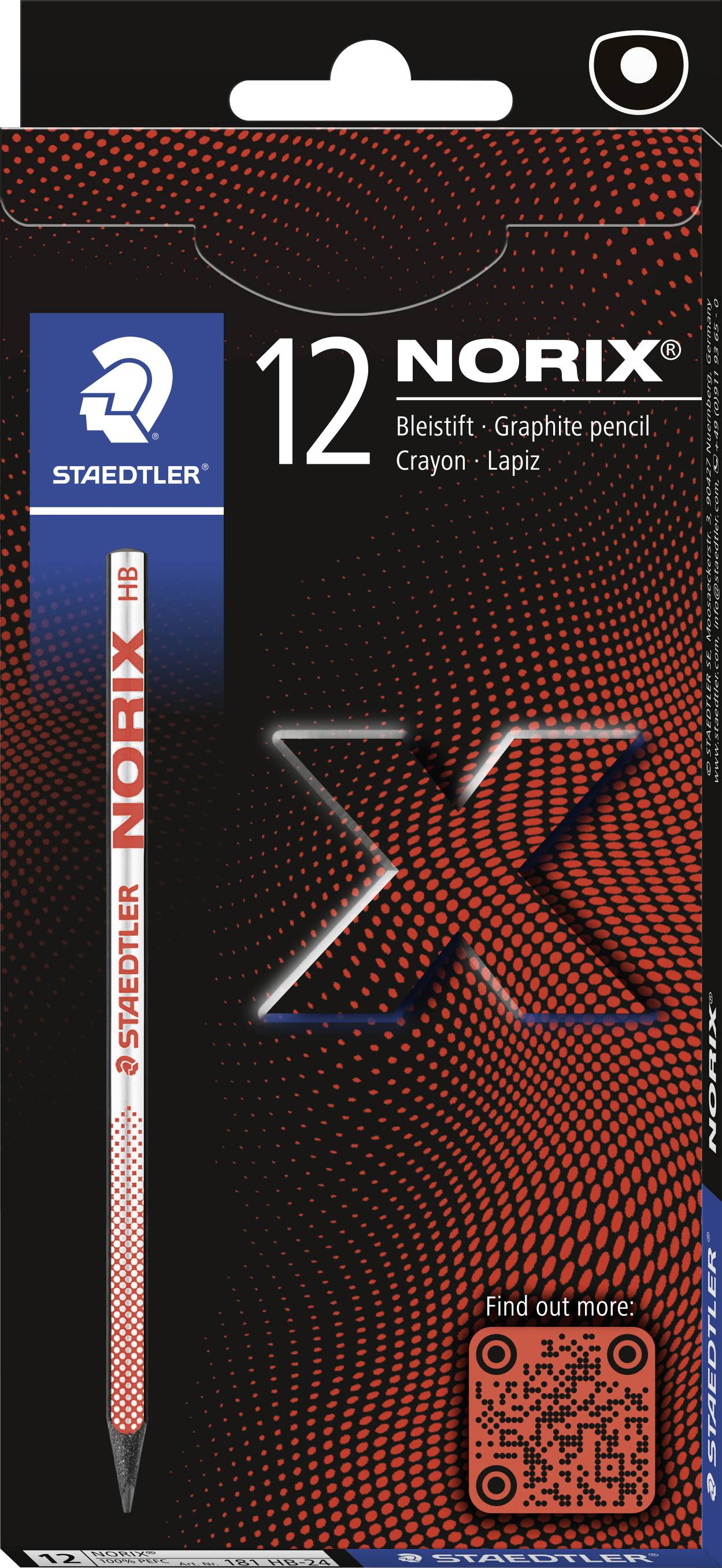 Staedtler Bleistift NORIX HB 100% PEFC 181 HB-24 Potlood 12 stuk(s)