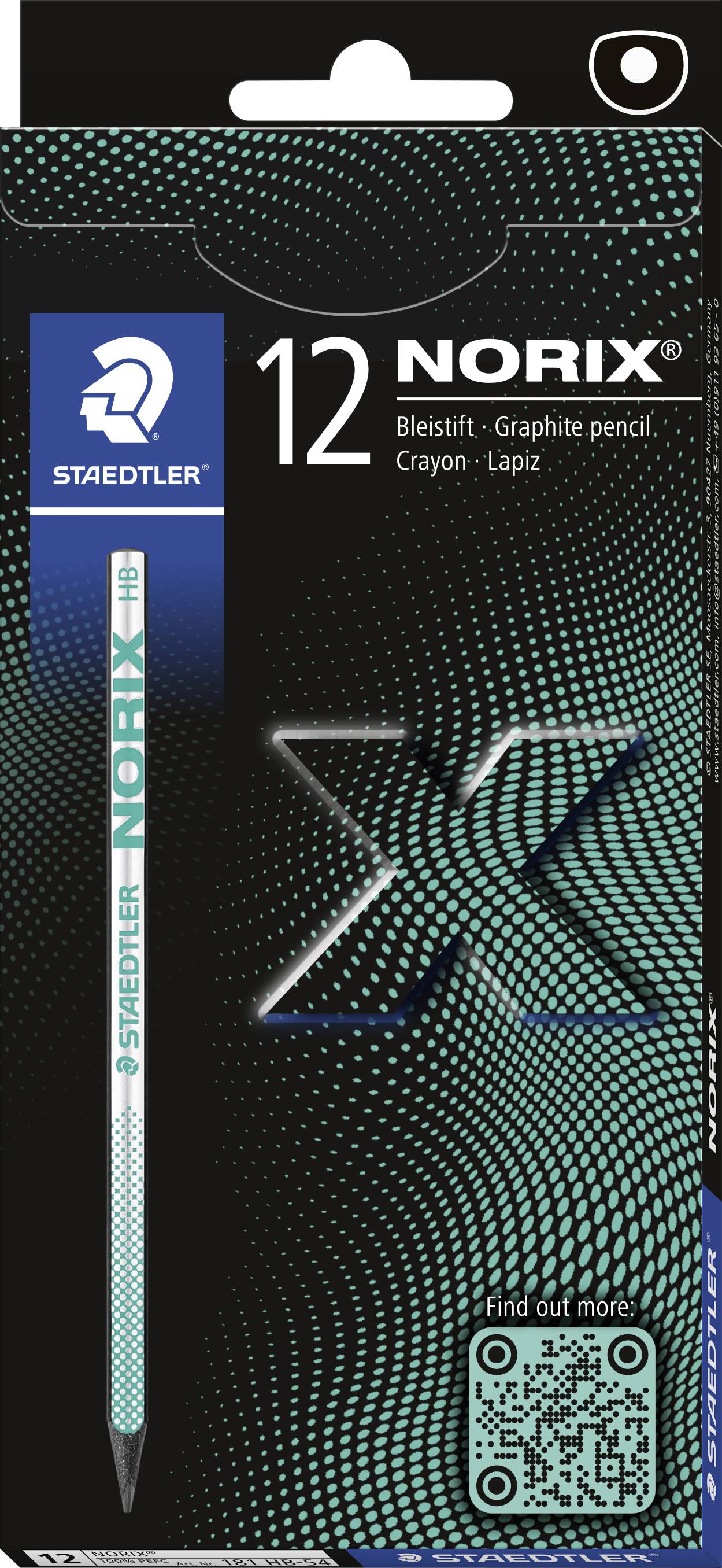 Staedtler Bleistift NORIX HB 100% PEFC 181 HB-54 Potlood 12 stuk(s)