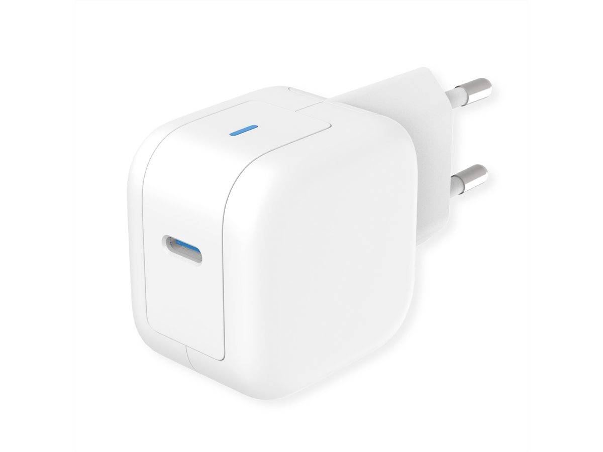 Roline USB oplader met eurostekker, 1 poort, QC3.0, GaN, 20W