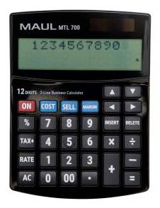 Maul MTL 700 Bureaurekenmachine Zwart (b x h x d) 115 x 25 x 155 mm