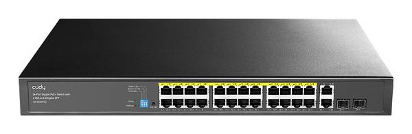 24-portni gigabitni PoE+ preklopnik s 2 uplink porta i 2 SFP utora 300W - Preklopnik - 1 Gbps