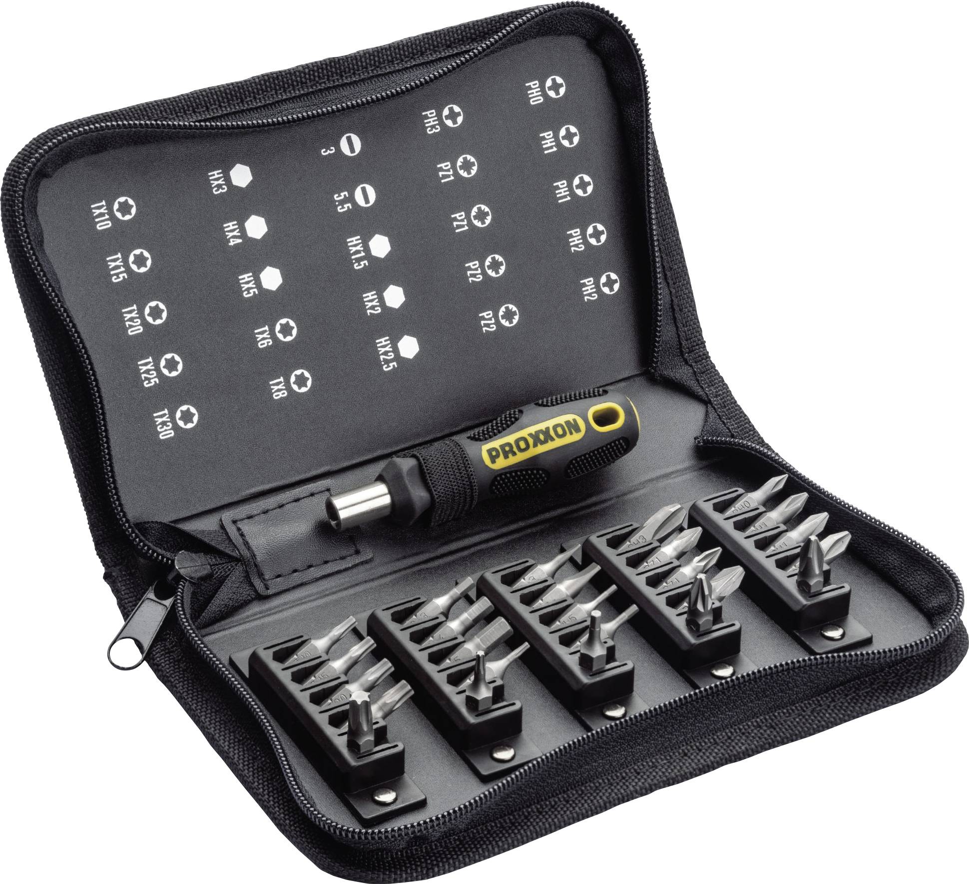 Proxxon Mini-FLEX-DOT-Griff 22730 Bitset Incl. bithouder