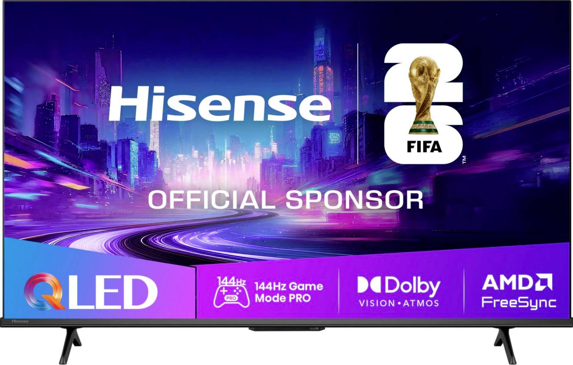 Hisense 50E77Q PRO QLED-TV 126 cm 50 inch Energielabel E (A - G) Zwart