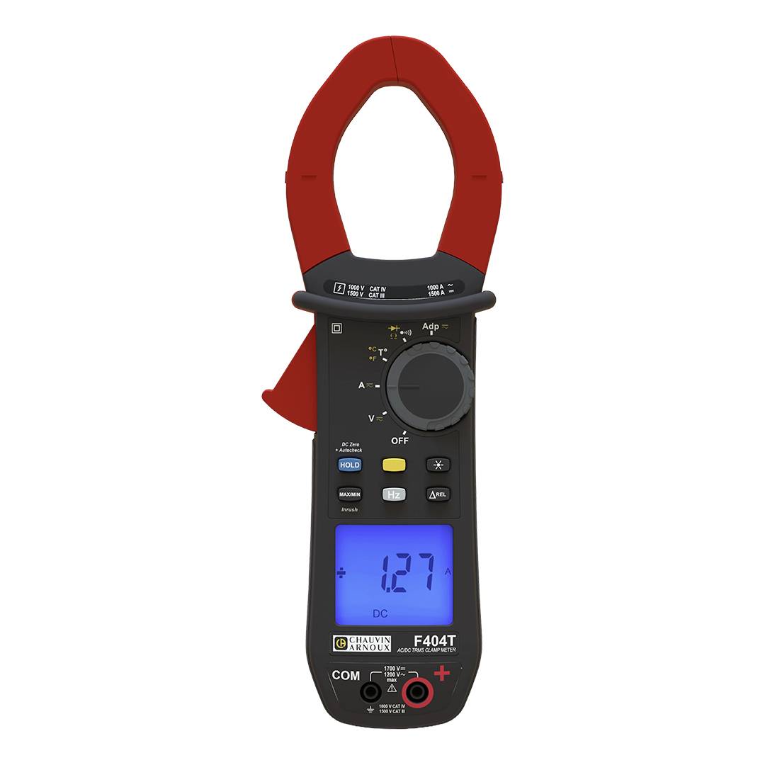 Chauvin Arnoux F404T Stroomtang Digitaal Incl. tas CAT III 1500 V, CAT IV 1000 V Weergave (counts): 10000