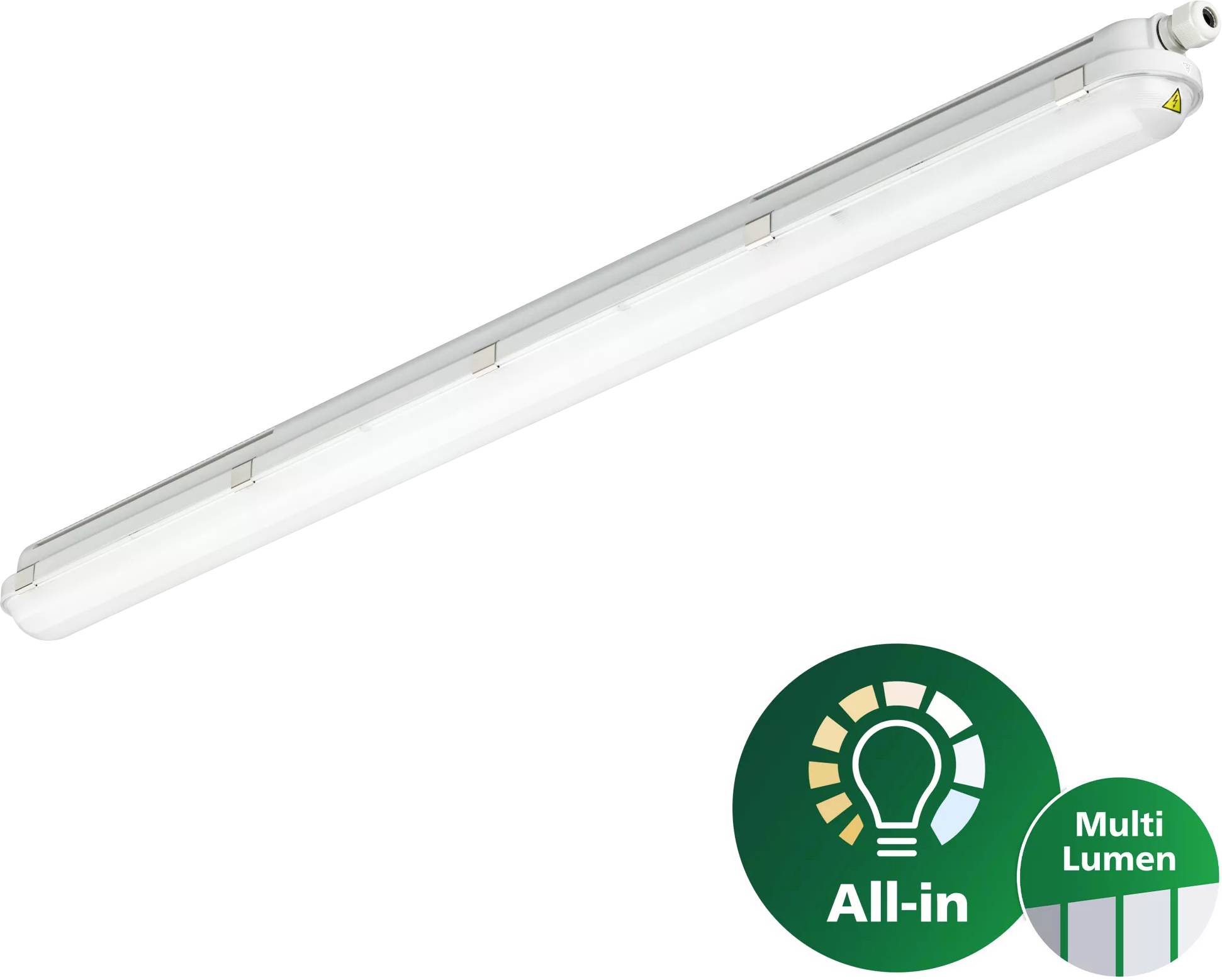 Philips WT120C G3 27_33_39_46S/840 PSU L1200 LED-lamp voor vochtige ruimte LED 28.5 W Neutraalwit Grijs