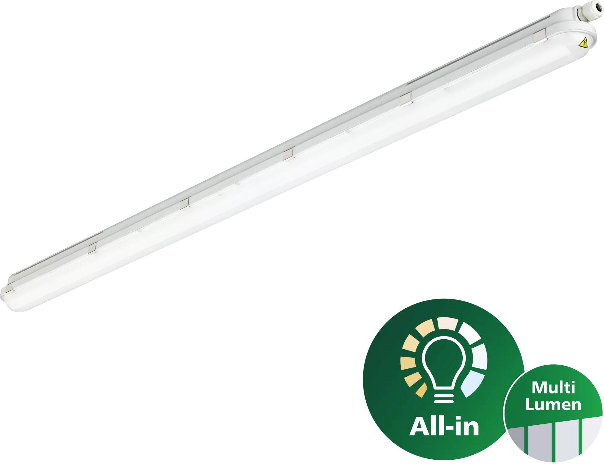 Philips WT120C�G3 69_86_100_120S/840�PSU�L1500 LED-lamp voor vochtige ruimte LED 75 W Neutraalwit Grijs