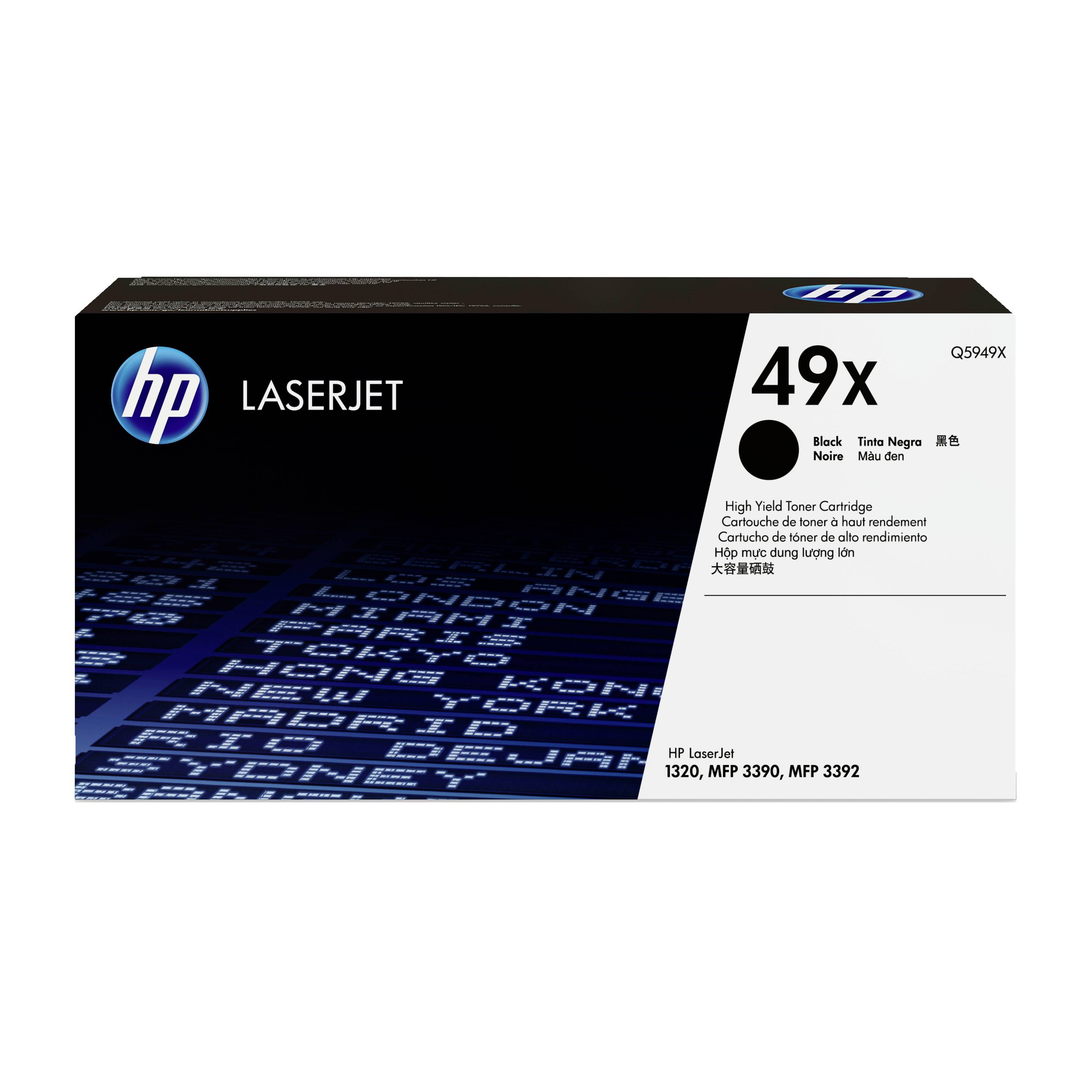 HP LaserJet 49X crni toner za visoki kapacitet za HP LaserJet 1320, MFP 3390 i MFP 3392.