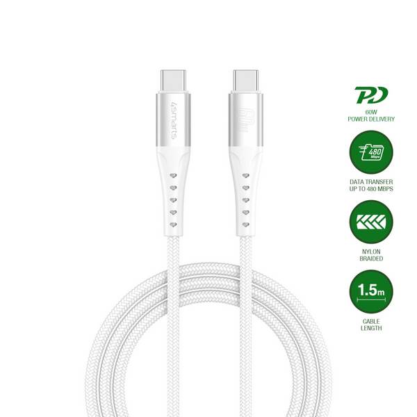 4Smarts USB-C kabel USB-C® 1.5 m bijela 541452
