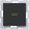 Hager HDMI utičnica noćno crna (mat) WAF4380BM 1 St.