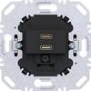 Hager USB utičnica za punjenje crna (mat) WAS4155BM 1 St.