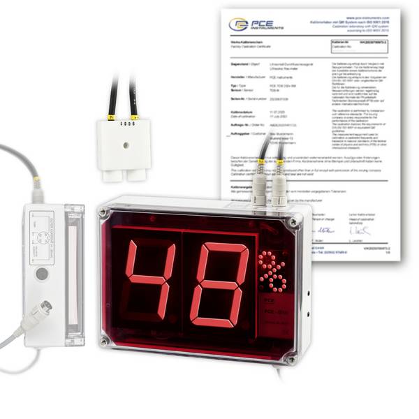 PCE Instruments PCE-G1A-ICA digitalni zaslon  Kalibriran po (ISO)