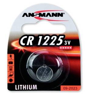 ANSMANN CR 1225 3V litijska kButton baterija u blister pakiranju, s rokom isteka 09-2023.