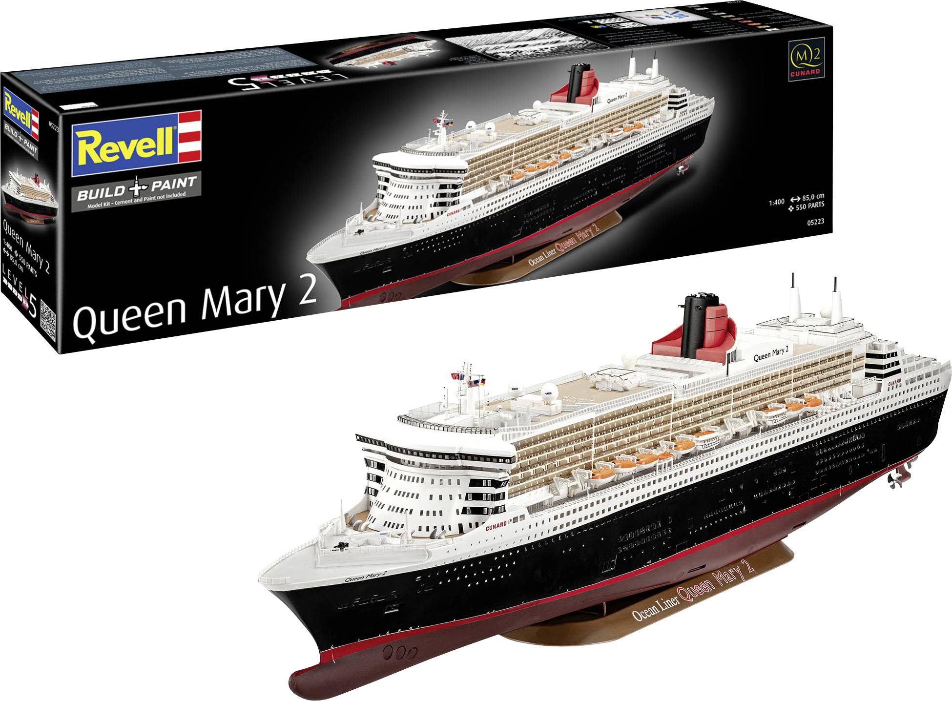 Revell 05223 Queen Mary 2 Boot (bouwpakket) 1:400