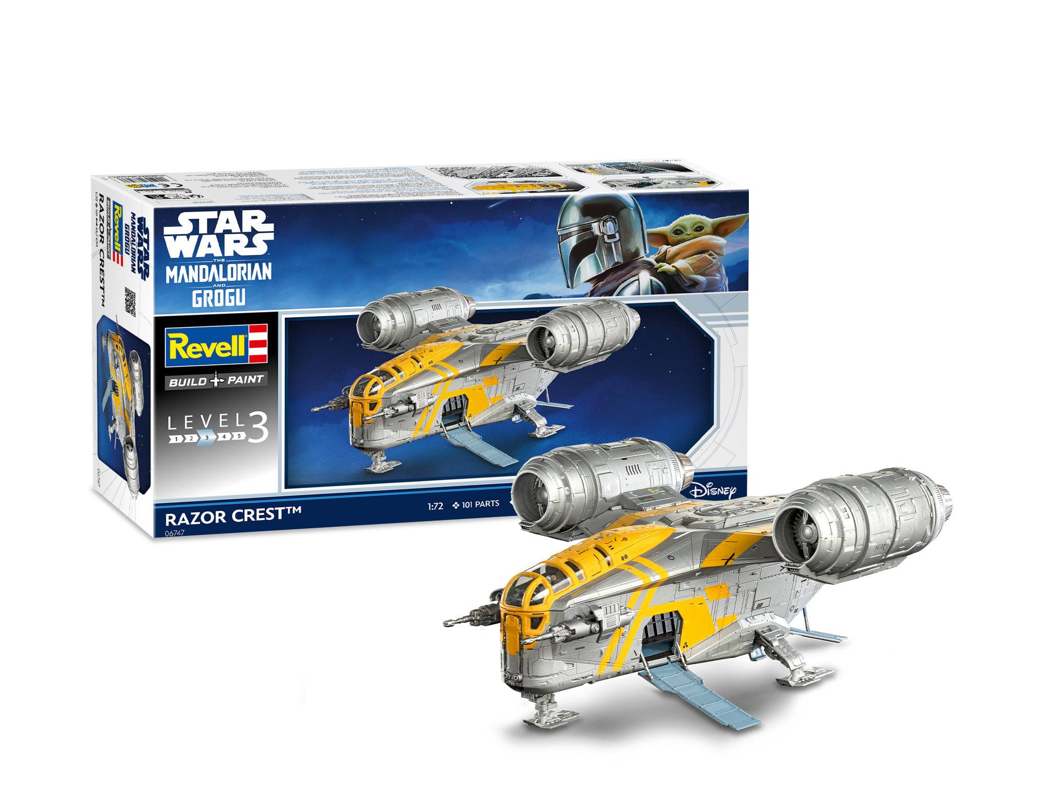 Revell 06747 The Mandalorian und Grogu: Razor Crest™ Ruimtevaartuig (bouwpakket) 1:72