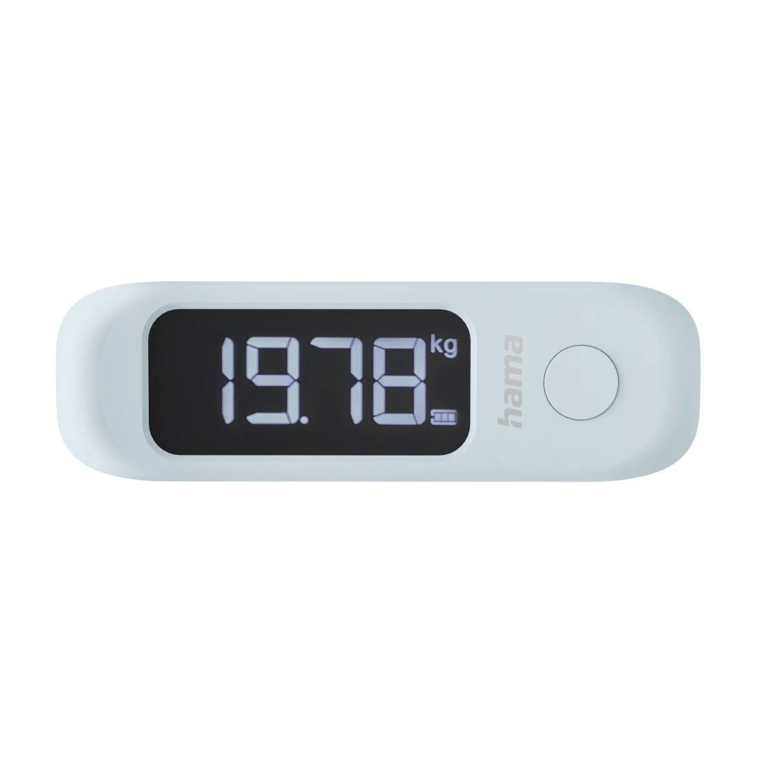 Digitalna vaga za kupaonicu koja prikazuje 19.78 kg na crnom zaslonu, s okruglim gumbom na desnoj strani.