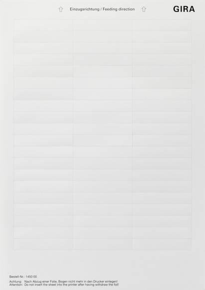 GIRA list za označavanje 145000 1 St.