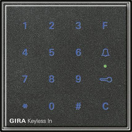 GIRA kodna tipkovnica antracitna boja 260567 1 St.