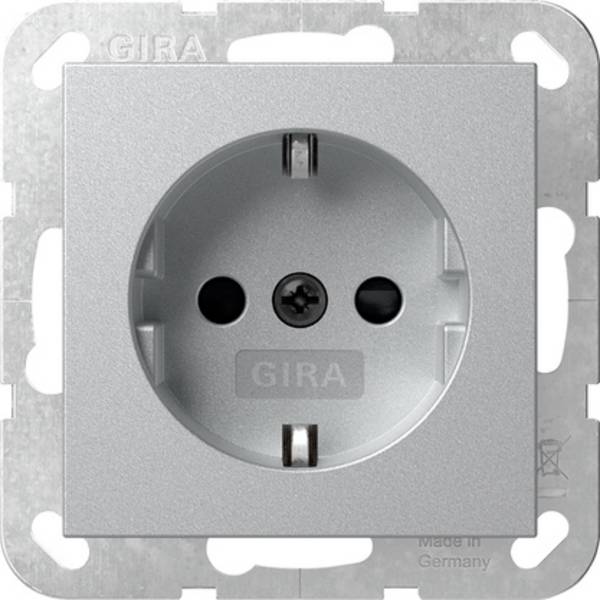 GIRA utičnica     aluminij boja 418326 1 St.