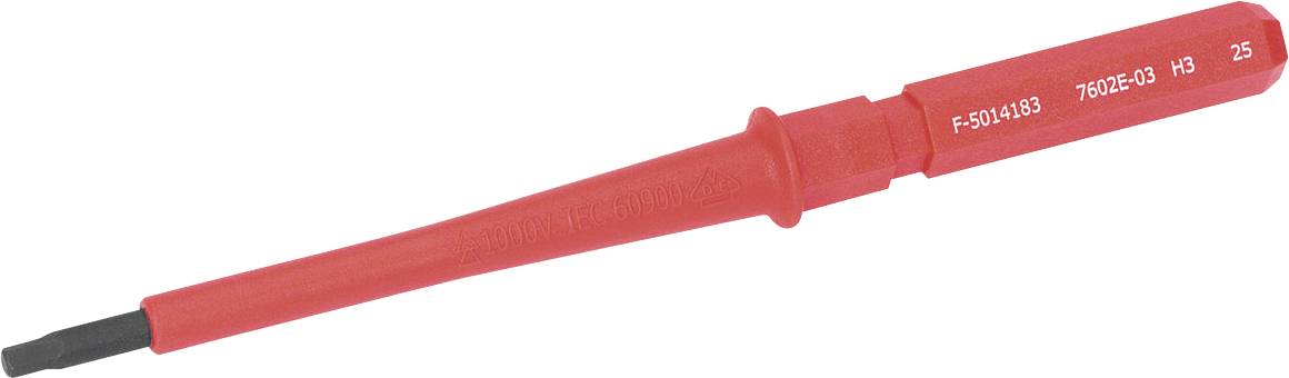 Cimco VDE INHEX 3 mm Elektronica, Universeel Inbus Verwisselbare kling 3.0 mm 3 mm 80 mm