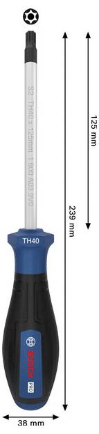 Bosch Professional PRO Schraubendreher TH40 x 125 mm TX odvijač Duljina oštrice: 125 mm-3