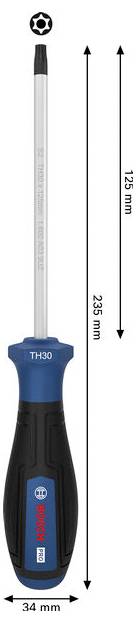 Bosch Professional PRO Schraubendreher TH30 x 125 mm TX odvijač Duljina oštrice: 125 mm-3
