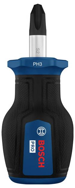 Bosch Professional PRO Stubby-Schraubendreher PH3 x 25 mm 1600A039TH Kruiskop schroevendraaier PH 3 Koplengte: 25 mm