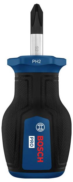 Bosch Professional PRO Stubby-Schraubendreher PH2 x 25 mm 1600A039TG Kruiskop schroevendraaier PH 2 Koplengte: 25 mm
