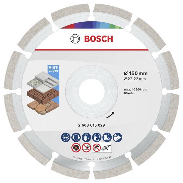 Bosch Accessories 2608615042 2608615042 dijamantna rezna ploča promjer 150 mm Promjer bušotine 22.23 mm beton, opeka, me-0