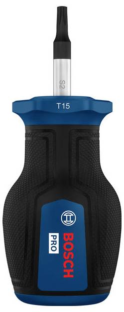 Bosch Professional PRO Stubby-Schraubendreher TX15 x 25 mm TX-schroevendraaier Grootte TX 15 Koplengte: 25 mm 1 stuk(s)