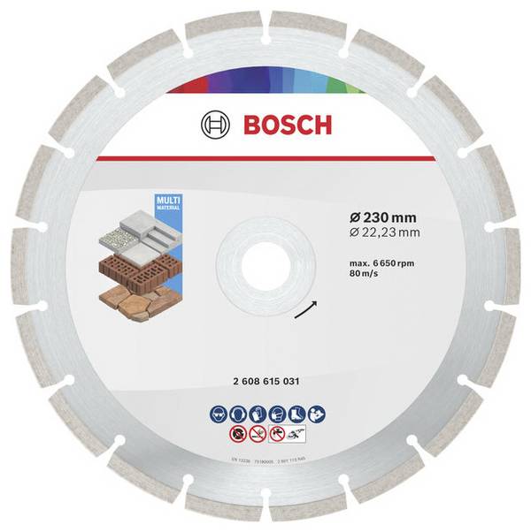 Bosch Accessories 2608615044 2608615044 dijamantna rezna ploča promjer 230 mm Promjer bušotine 22.23 mm beton, opeka, meki kamen 10 St.