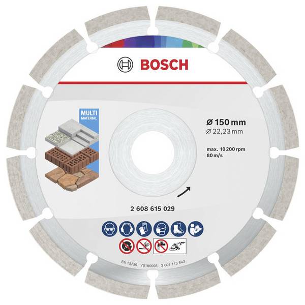 Bosch Accessories 2608615029 2608615029 dijamantna rezna ploča promjer 150 mm Promjer bušotine 22.23 mm beton, opeka, meki kamen 1 St.