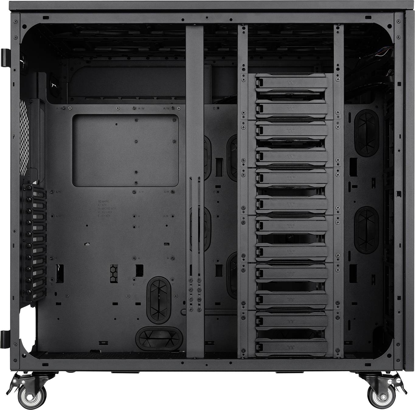 Thermaltake AX1000 TG Black Full Tower PC-behuizing Zwart Zijvenster