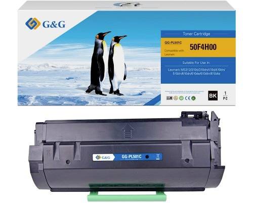 G&G Toner vervangt Lexmark 502H 50F2H00 Compatibel Zwart 5000 bladzijden NT-PL501C