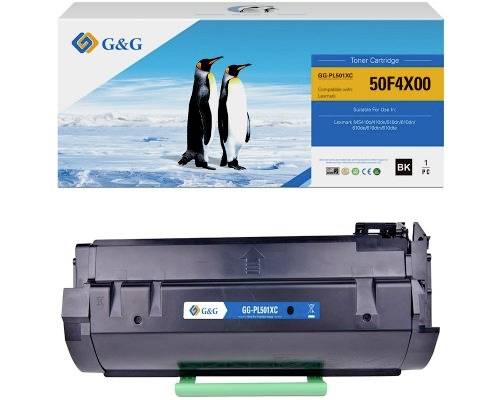 G&G Toner vervangt Lexmark 502X / 50F2X00 XL Compatibel Zwart 10000 bladzijden NT-PL501XC