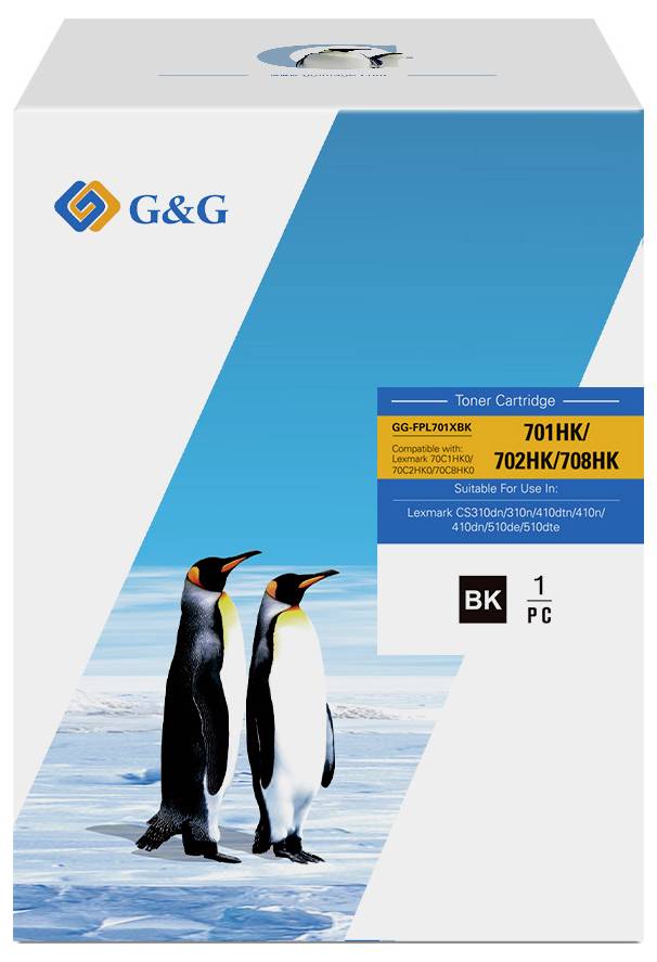 G&G toner zamijenjen Lexmark 702HK/ 70C2HK0 kompatibilan crna NT-FPL701XBK-2
