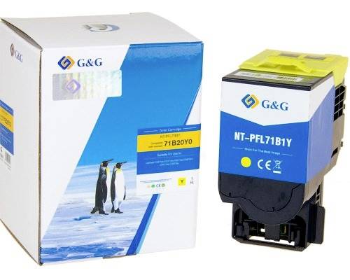 G&G Toner vervangt Lexmark 71B20Y0 Compatibel Geel 2300 bladzijden NT-PFL71B1Y