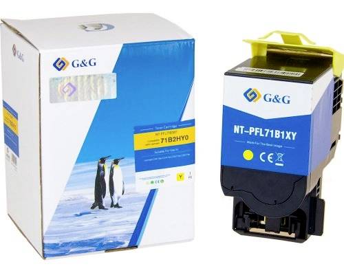 G&G Toner vervangt Lexmark 71B2HY0 XL Compatibel Geel 3500 bladzijden NT-PFL71B1XY