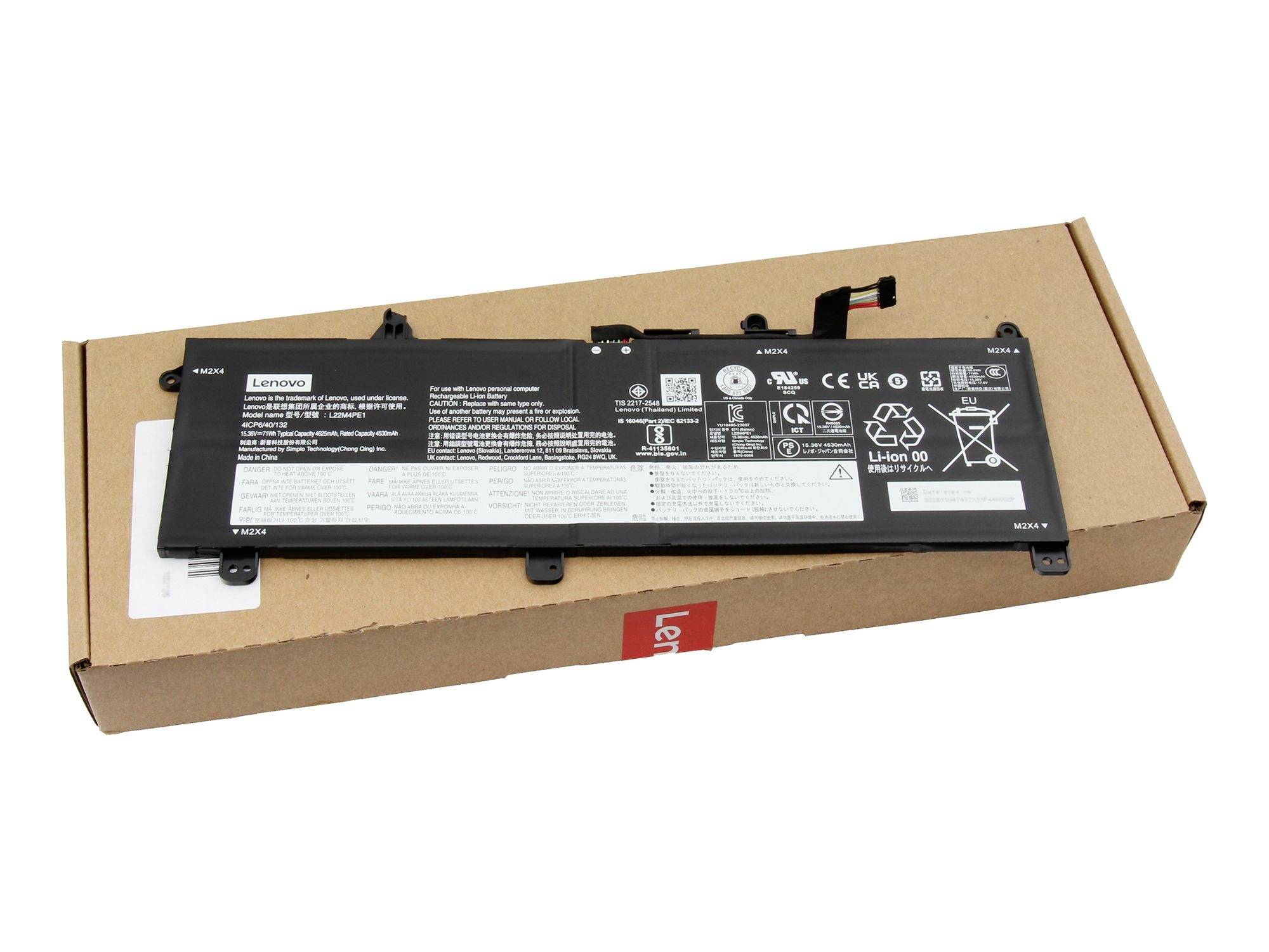 Lenovo Akku 5B11N47479 5B11N47479 Laptopaccu 15.36 V 4625 mAh Lenovo