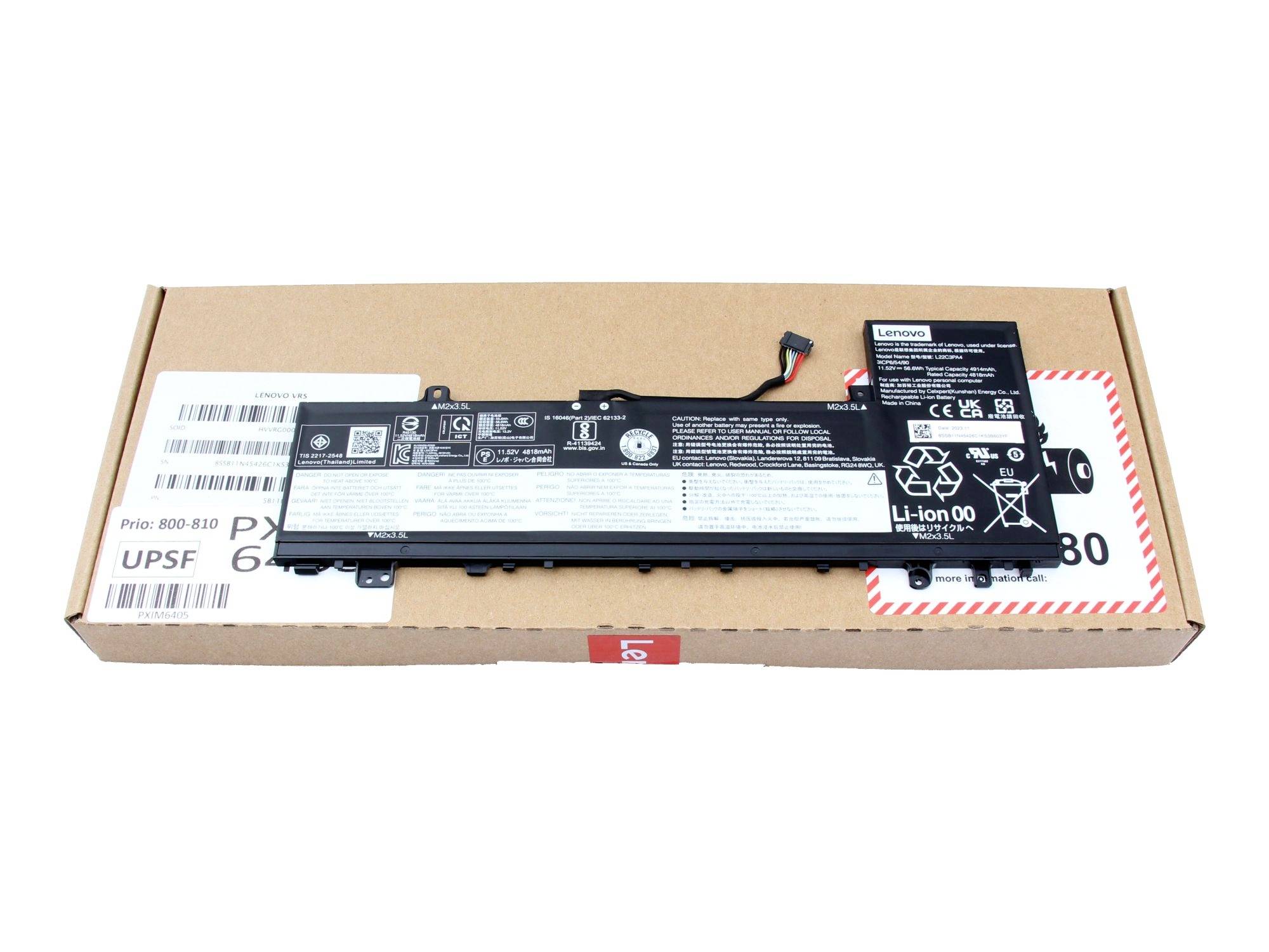 Lenovo Akku 5B11K39361 5B11K39361 Laptopaccu 11.52 V 4914 mAh Lenovo
