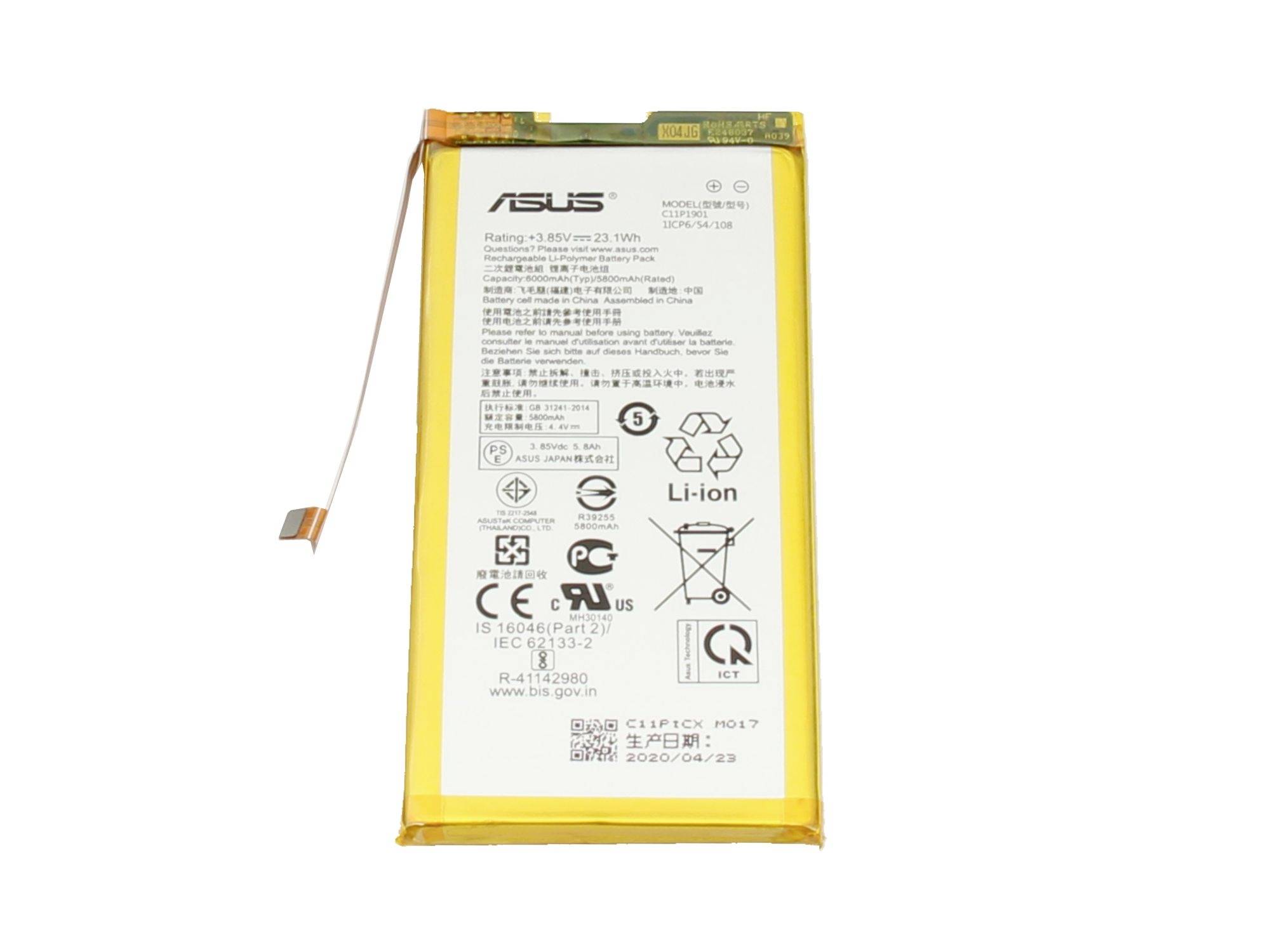 Asus Akku C11P1901 C11P1901 Laptopaccu 3.85 V 6000 mAh Asus