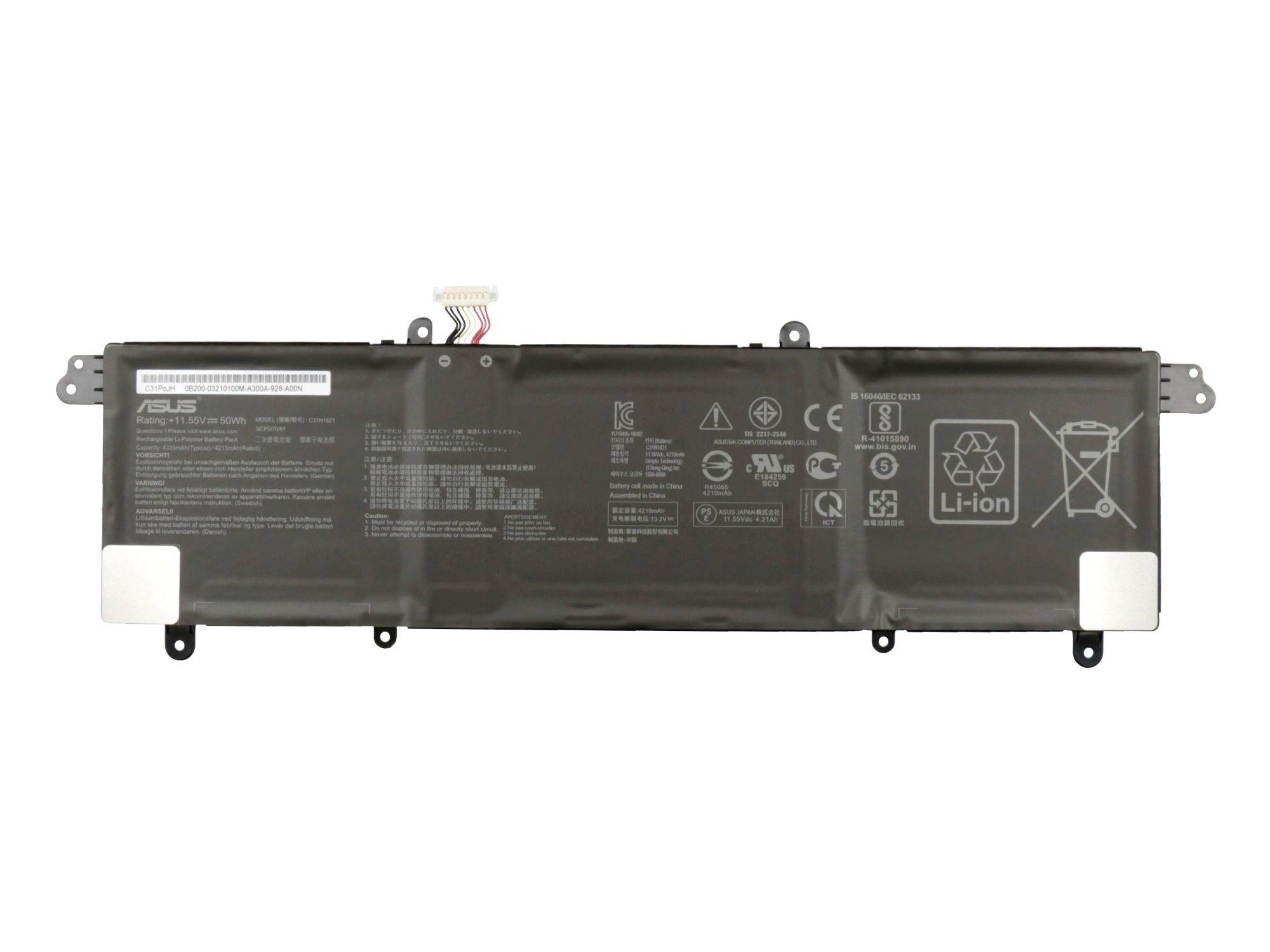Asus Akku 0B200-03210100 0B200-03210100 Laptopaccu 11.55 V 4335 mAh Asus