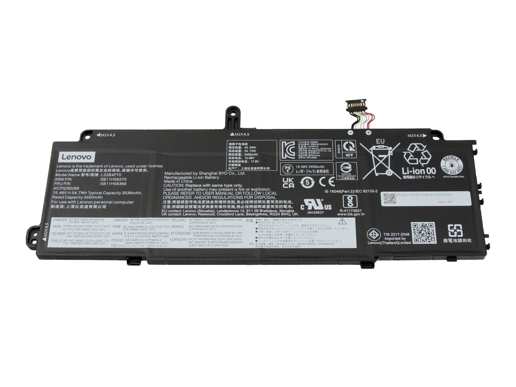 Lenovo Akku 5B11H56369 5B11H56369 Laptopaccu 15.48 V 3536 mAh Lenovo