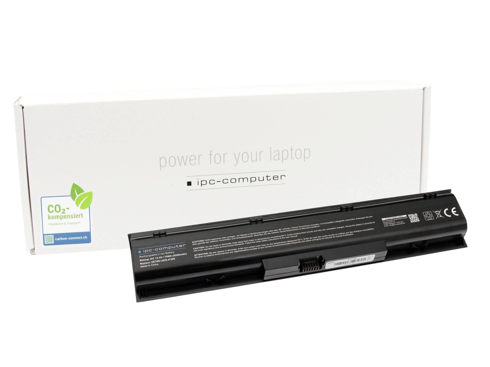 ipc-computer Akku HSTNN-LB2S REPLACE HSTNN-LB2S REPLACE Laptopaccu 14.40 V 5200 mAh IPC-Computer