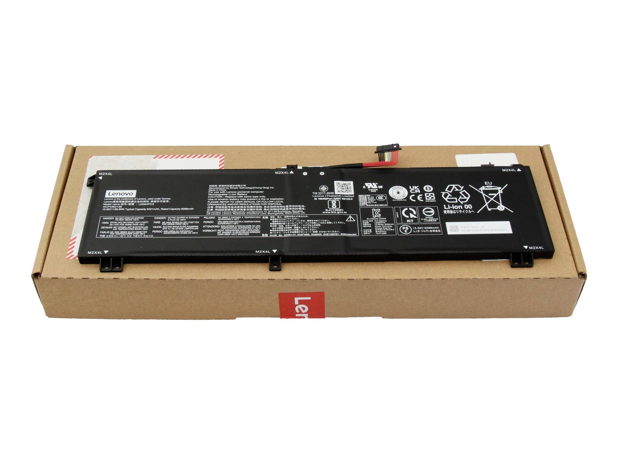 Lenovo Akku 5B11N45966 5B11N45966 Laptopaccu 15.56 V 6421 mAh Lenovo